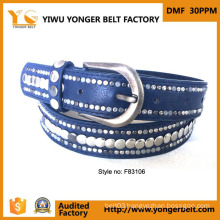 3.5cm Customized Durable Western Rhinestone Leather Belts